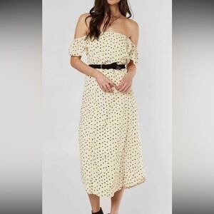 Amuse society polka dot dress size L